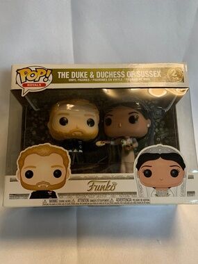 NIB! 2 Pack Funko Pops The Duke and Duchess of Sussex!